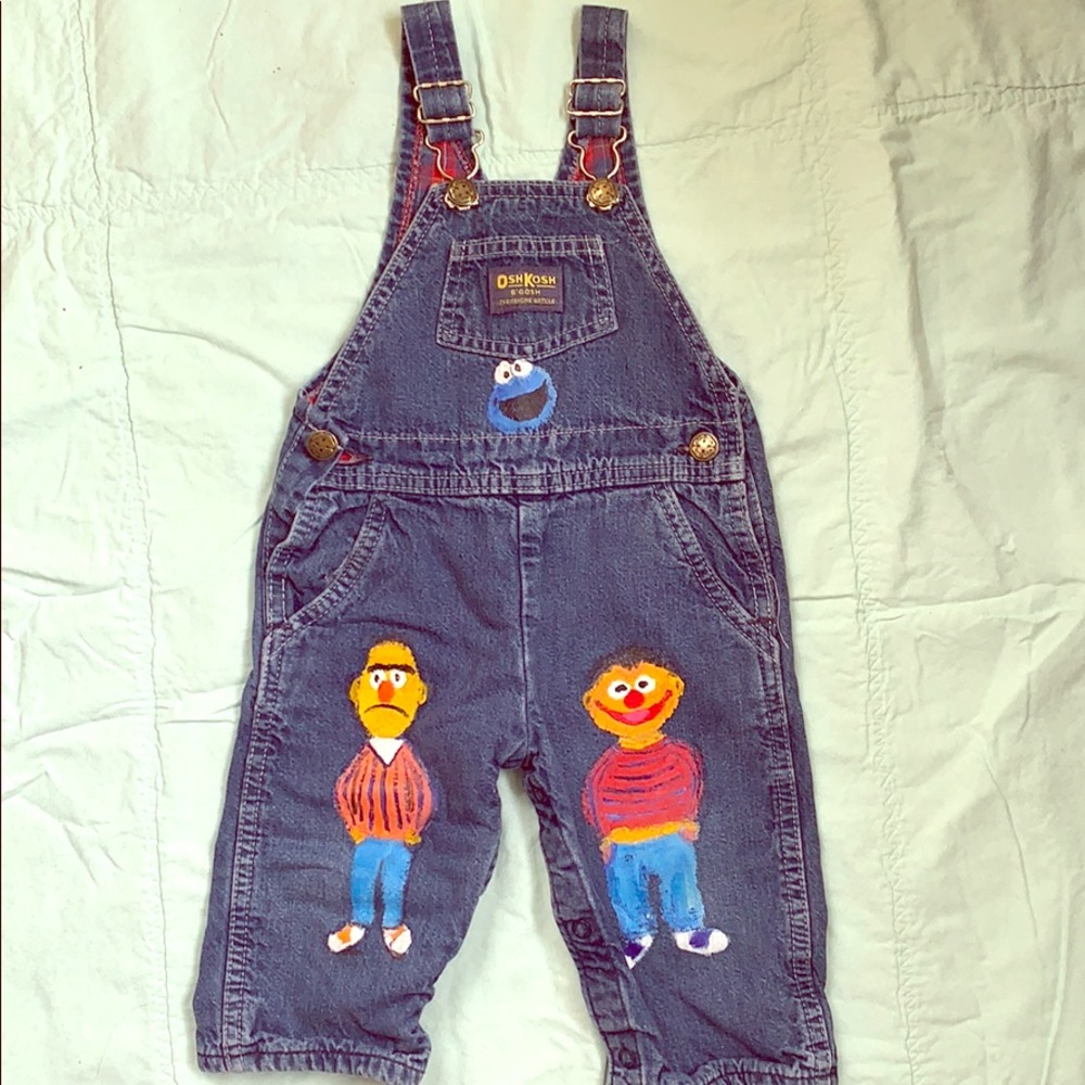 Osh Kosh B’Gosh Overalls w/ Bert & Ernie